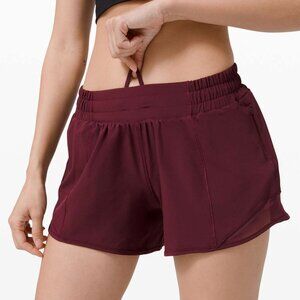Lululemon Hotty Hot Short II *Long 4" - 4 Cassis